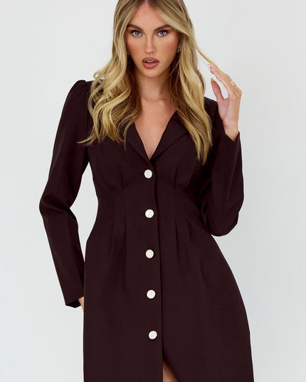 Black Button Front Pintuck Mini Dress