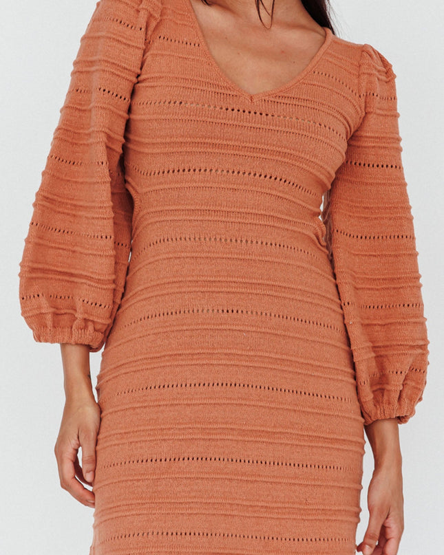 Cinnamon Long Sleeve Cut-Out Mini Dress