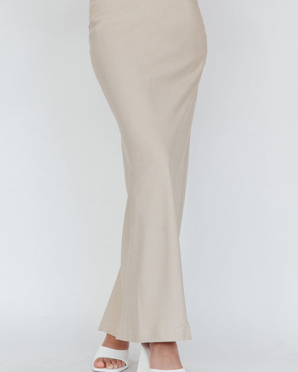Oat Flare Midi Skirt