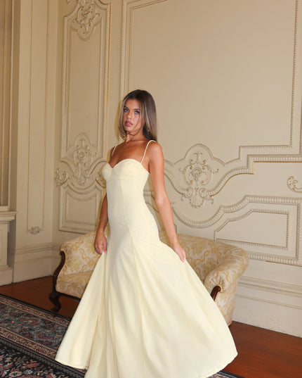 Butter Godet Hem Maxi Dress