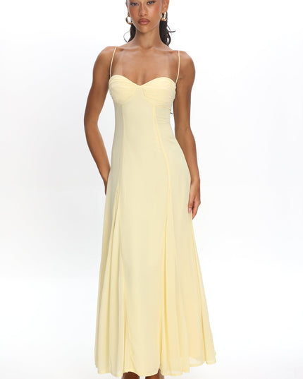 Butter Godet Hem Maxi Dress