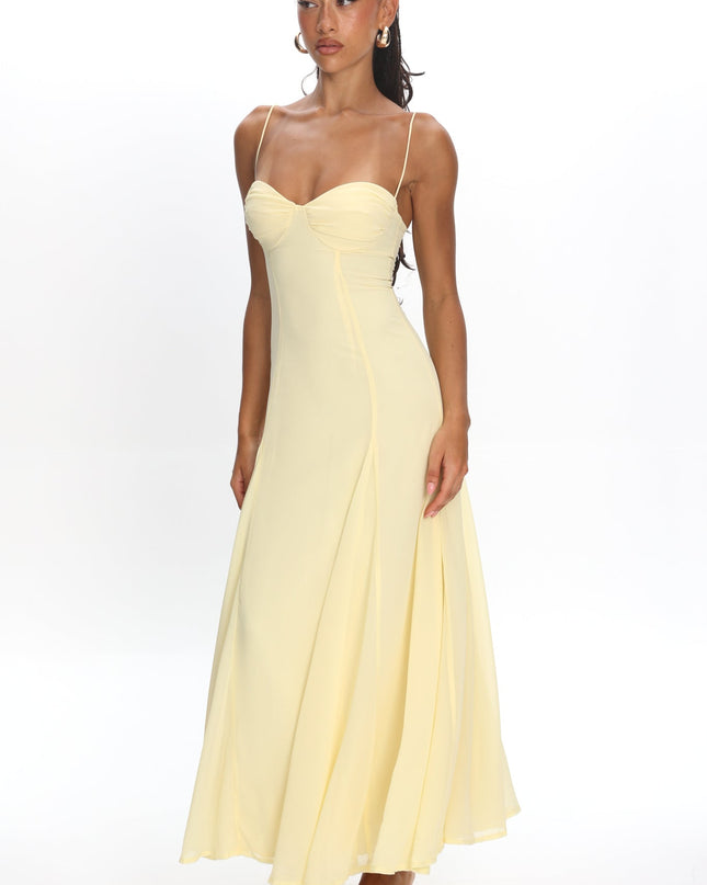 Butter Godet Hem Maxi Dress