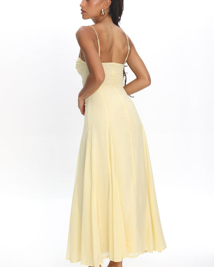 Butter Godet Hem Maxi Dress