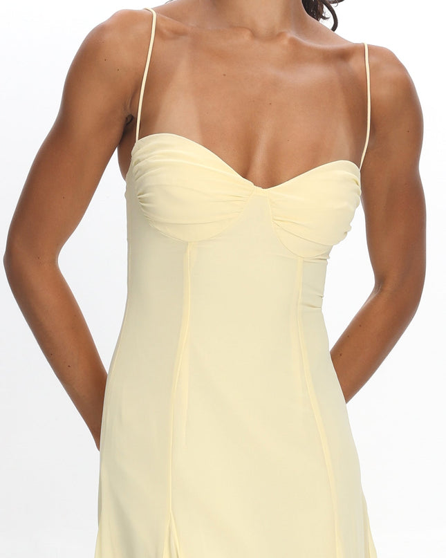 Butter Godet Hem Maxi Dress