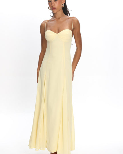 Butter Godet Hem Maxi Dress