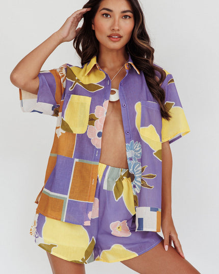 Lilac Things Pocket Shirt Citrus
