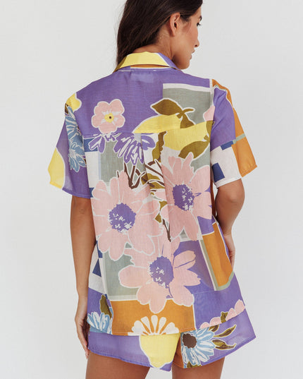 Lilac Things Pocket Shirt Citrus
