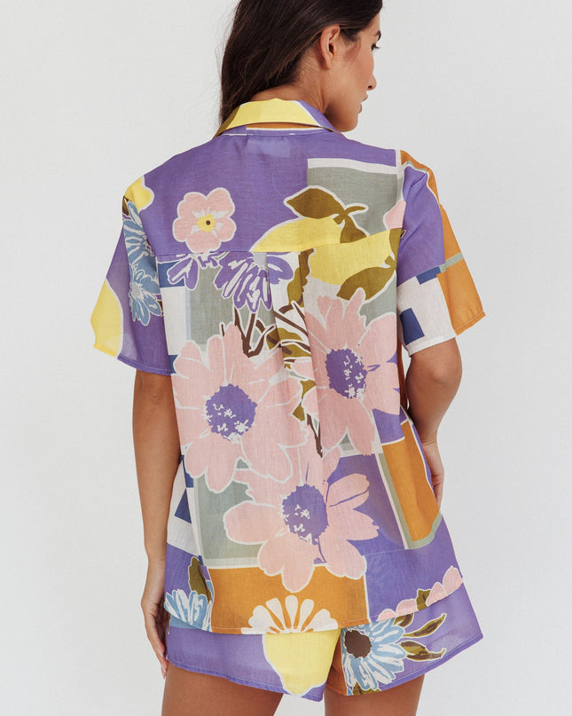 Lilac Things Pocket Shirt Citrus