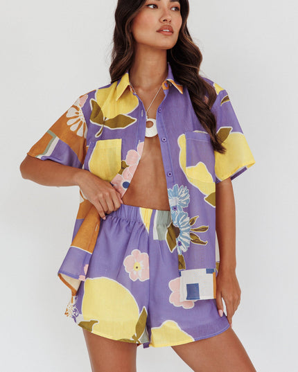 Lilac Things Pocket Shirt Citrus