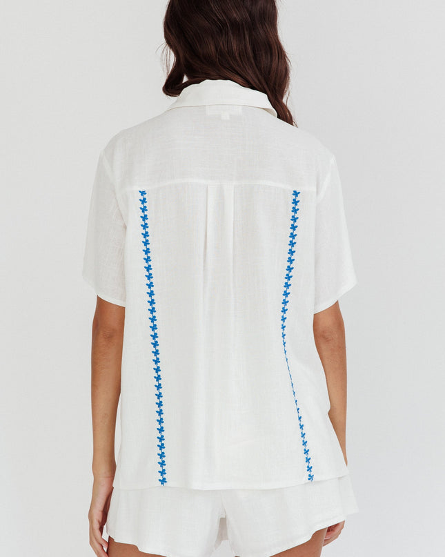 White Things Embroidered Shirt