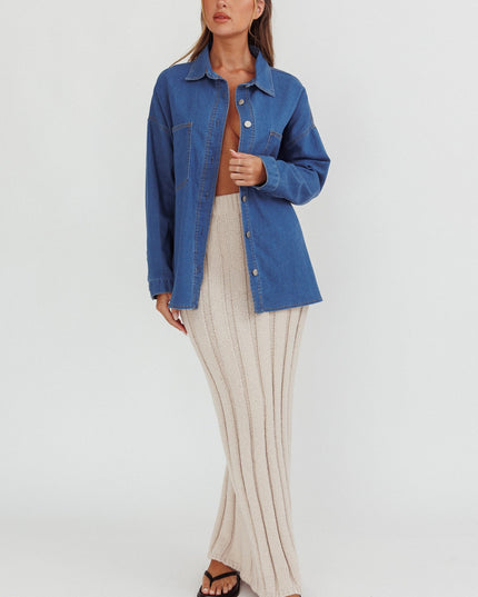 Indigo Chest Pocket Shirt