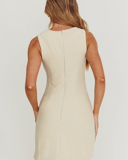 Oat Knit Mini Dress