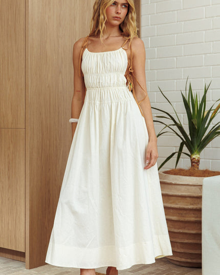 Oat Way Side Tie Dress