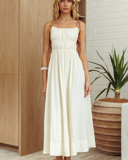 Oat Way Side Tie Dress