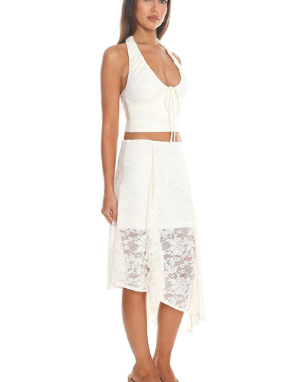 Ivory Snow Song Midi Skirt