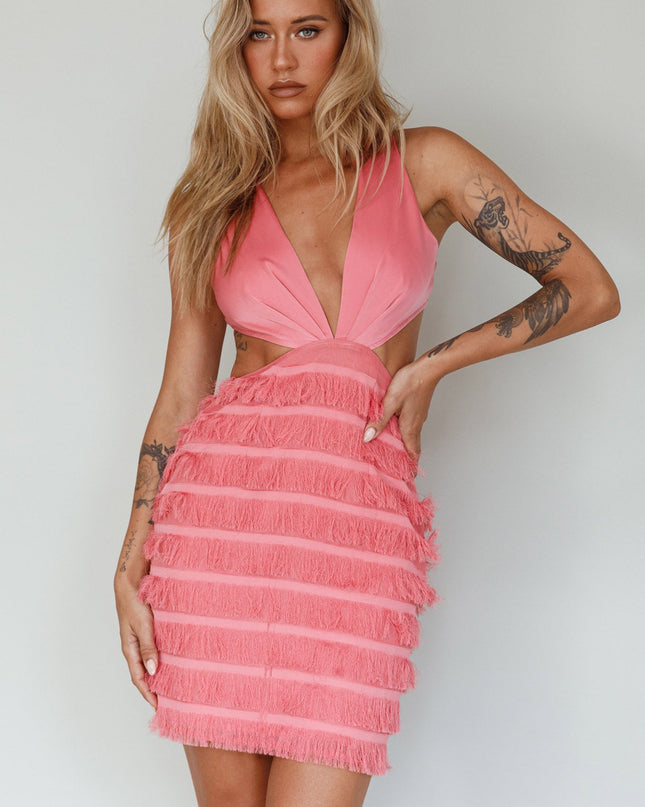 Barbie Pink Detail Mini Dress