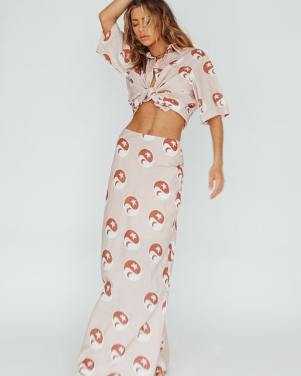 Rose Hunch Maxi Skirt Yin Yang