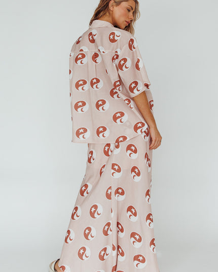 Rose Hunch Maxi Skirt Yin Yang