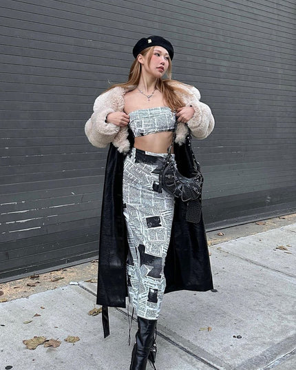 White Extra Maxi Skirt