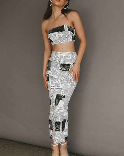 White Extra Maxi Skirt