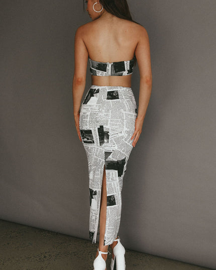 White Extra Maxi Skirt
