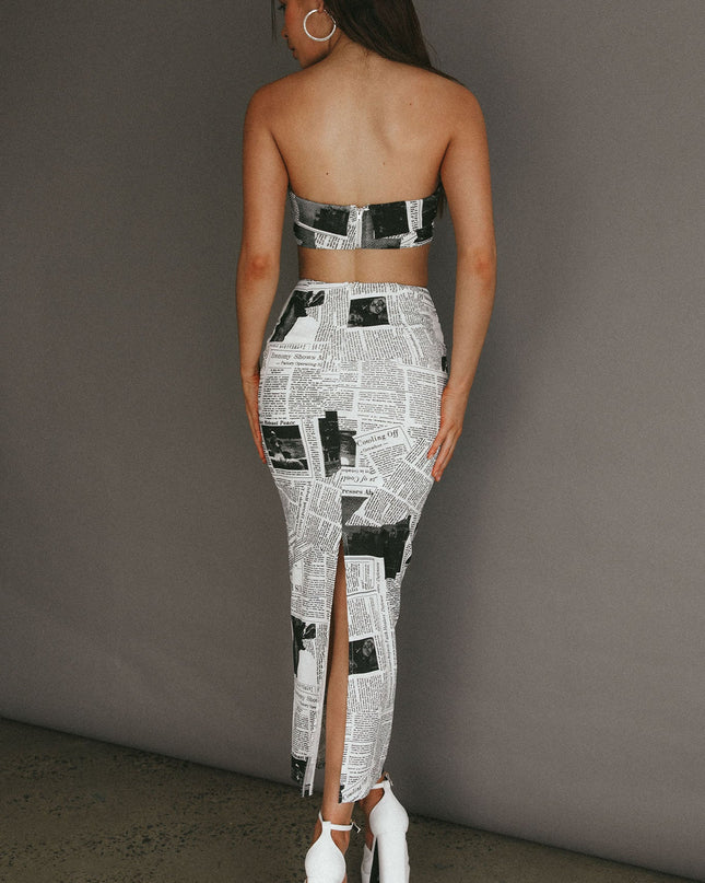 White Extra Maxi Skirt