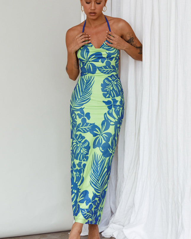 Midi Dress Tropical Kiwi