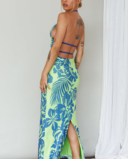 Midi Dress Tropical Kiwi