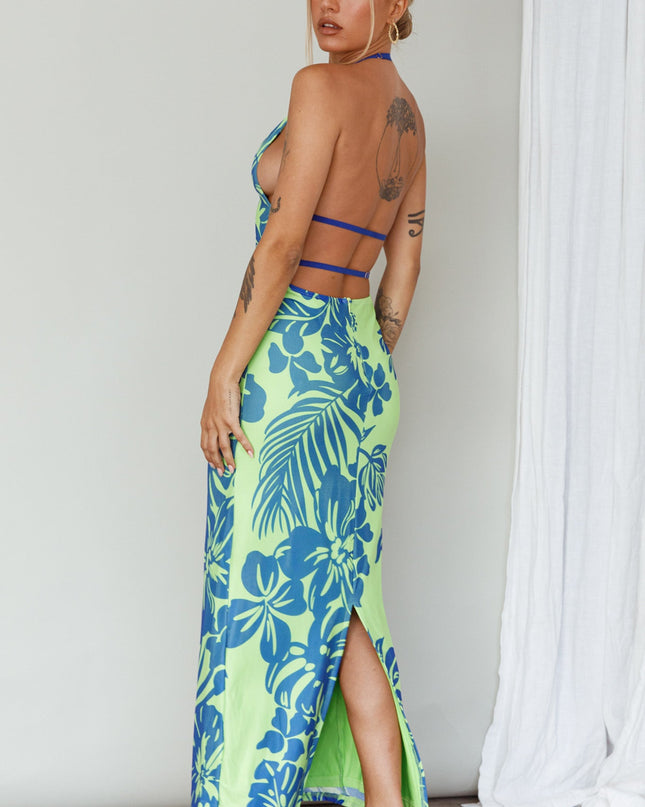 Midi Dress Tropical Kiwi