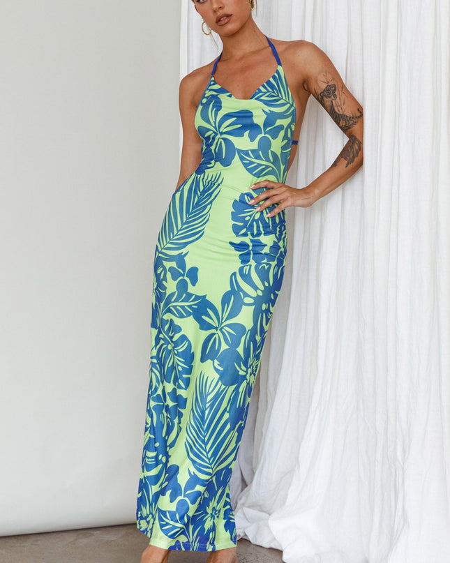 Midi Dress Tropical Kiwi