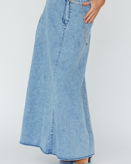 Denim Blue Romcom Maxi Skirt