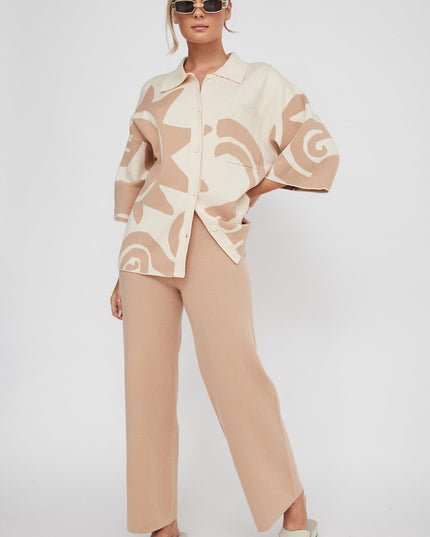 Knit Pants Wood