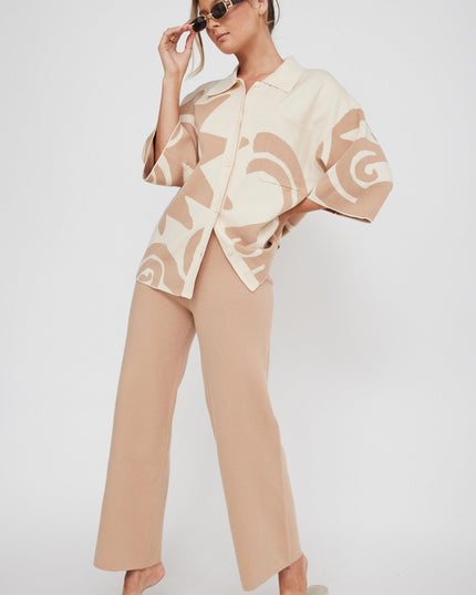 Knit Pants Wood