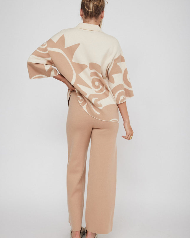 Knit Pants Wood