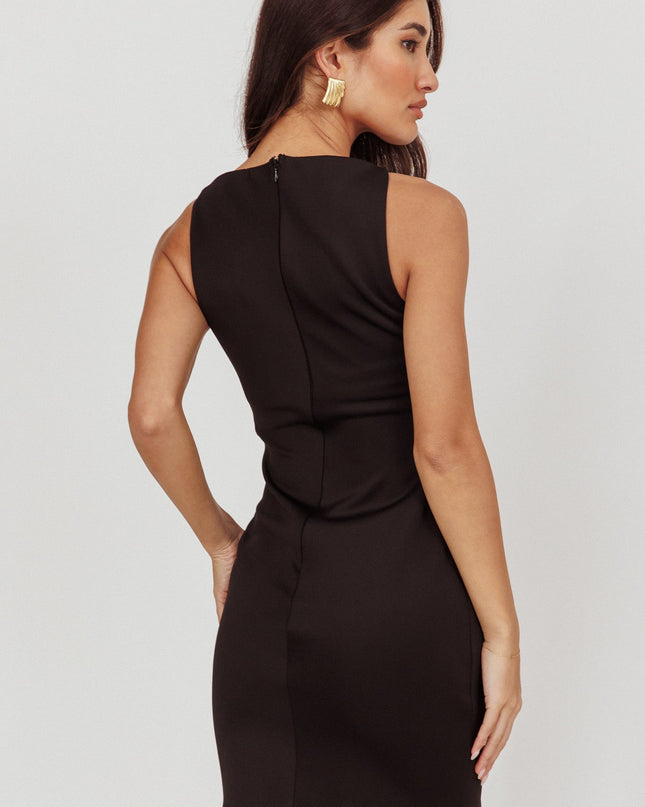 Black Sleeveless Mini Dress