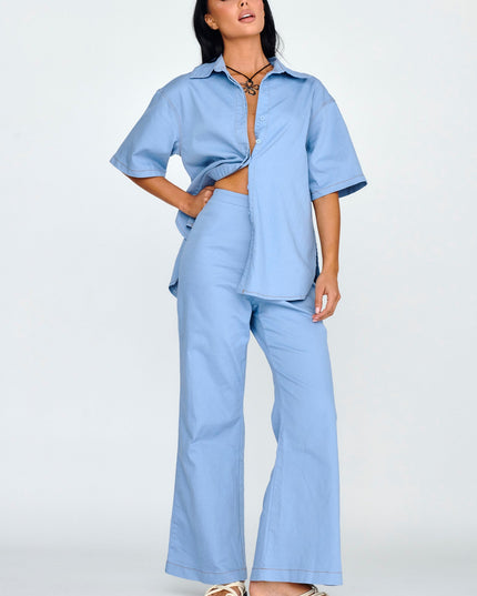 Denim Blue Aura Long Pants