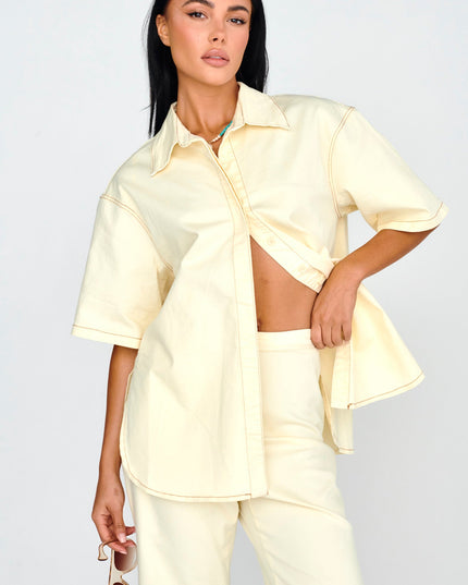 Button Up Shirt Buttermilk