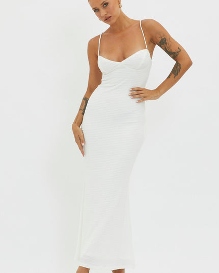 White Back Bodycon Dress