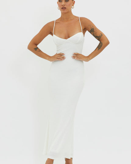 White Back Bodycon Dress