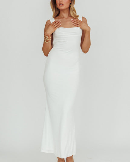 White Bodycon Maxi Dress