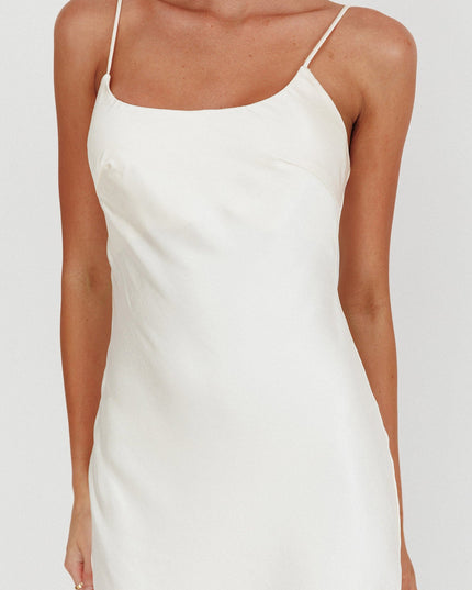 Oyster Chiffon Hem Maxi Dress