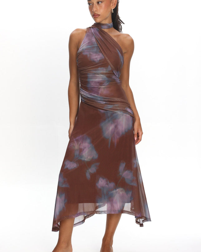 Chocolate Solene Midi Dress