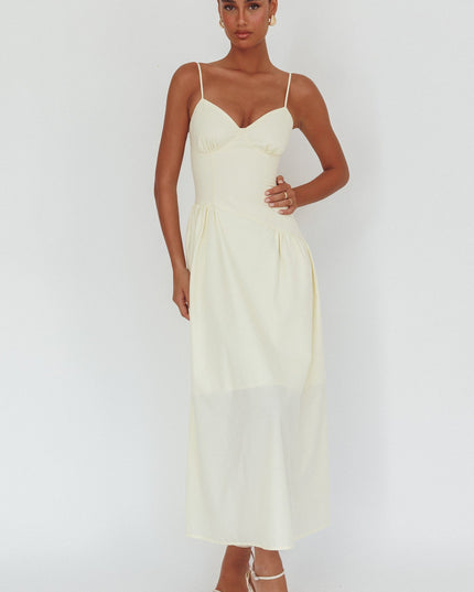 Butter Honey Baby Diagonal Waist Maxi Dress