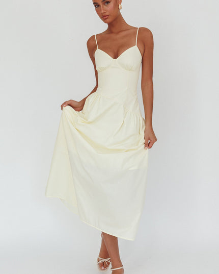 Butter Honey Baby Diagonal Waist Maxi Dress
