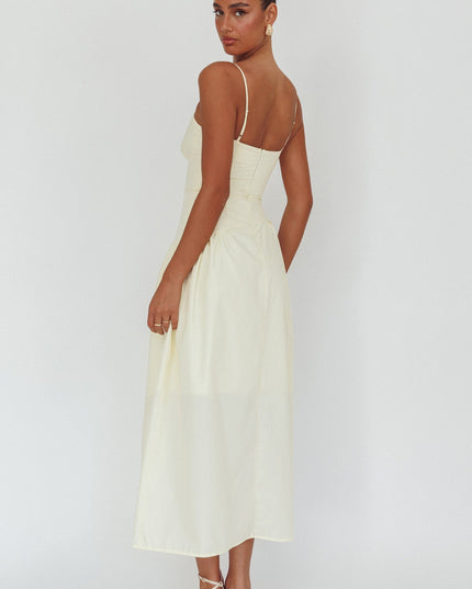 Butter Honey Baby Diagonal Waist Maxi Dress