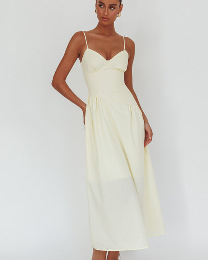 Butter Honey Baby Diagonal Waist Maxi Dress