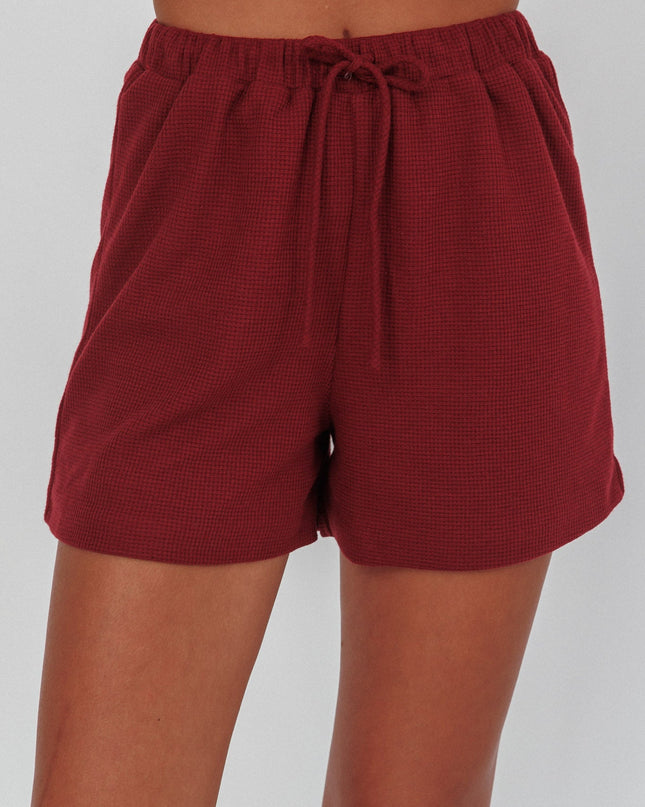 Burgundy Ryder Drawstring Shorts