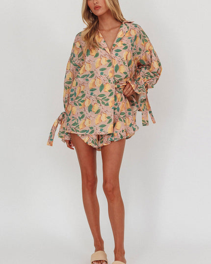 Lemon Frill Trim Shorts