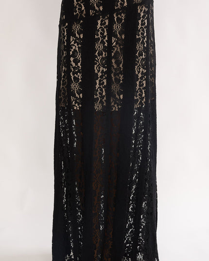 Black Maxi Skirt Lace