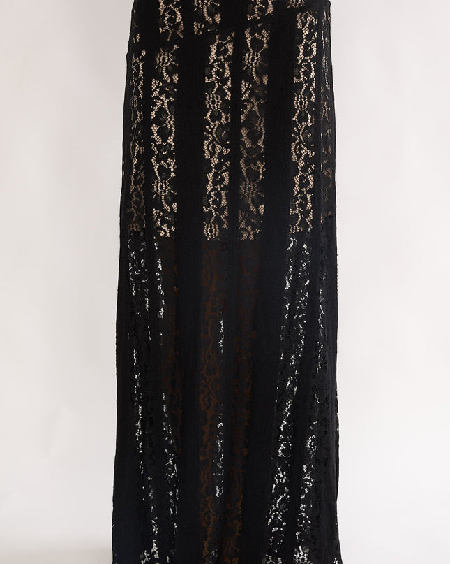 Black Maxi Skirt Lace